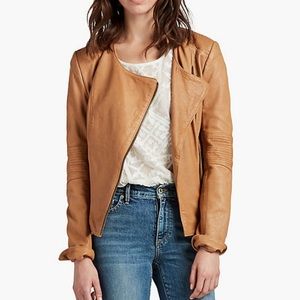 Lucky Brand City Leather Moto Jacket